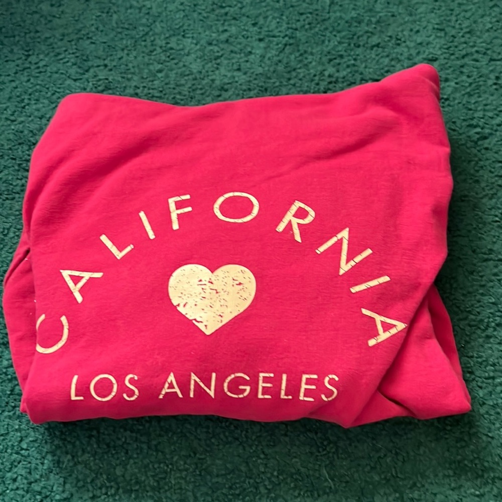 California❤️LosAngeles Pink Hoodie